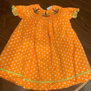 Smocked turkey dress